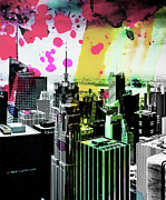Splatter Pop Triptych_3 Photograph by Az Jackson