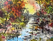 Spontaneous Watercolor Landscape Painting by Larry Whitler Spontaneous Watercolor Landscape Painting by Larry Whitler