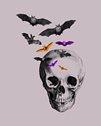 Spooky Halloween Skull Digital Art by Madame Memento