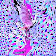 Spoonbill abstract Painting by David McKinney Spoonbill abstract Painting by David McKinney