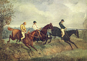 Sporting Prints of the 18th and Early 19th Centuries 1927, Steeplechasing 1 Drawing by Henry Thomas Alken