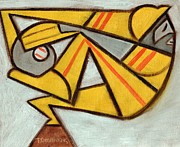 Baseball Pitcher Construction Worker Art  Print Painting by Tommervik