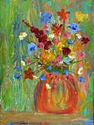 Spring Blooms Painting by Sharon Yencharis