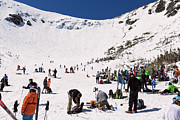 Spring Crowds, Tuckerman Ravine Photograph by Jeff Sinon