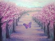 Spring Foggy Morning Painting by Yoonhee Ko Spring Foggy Morning Painting by Yoonhee Ko