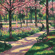 Spring in a Park Painting by Alex Mir