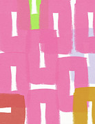 Spring Picnic- Art by Linda Woods Mixed Media by Linda Woods