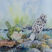 Spring Visitor Painting by Bev Morgan