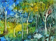 Springtime Forest Digital Art by Vallee Johnson Springtime Forest Digital Art by Vallee Johnson