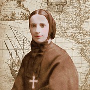 St Frances Cabrini Catholic Saint Mixed Media by Mixed Media Art St Frances Cabrini Catholic Saint Mixed Media by Mixed Media Art