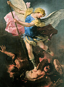 St Michael by Luca Giordano 1663 Painting by Luca giordano