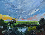 St. Simons at Sea Palms Painting by Jan Dappen St. Simons at Sea Palms Painting by Jan Dappen