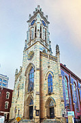 St Xavier Church Painted Mixed Media by Bentley Davis St Xavier Church Painted Mixed Media by Bentley Davis