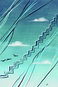 Stairs in the Sky Digital Art by Angrulla MF