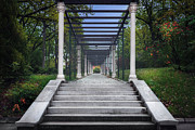Stairs to the villa of Queen Mary on Oplenac in Topola in Serbia Photograph by Dejan Travica