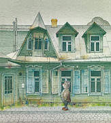 Star Bird 02 Drawing by Kestutis Kasparavicius