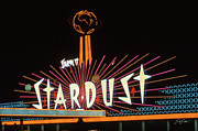 Stardust Casino Facade Entrance at Night 1972 Photograph by Aloha Art