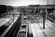 Journey Through Time, Ebbsfleet Train Station, Captivating Black and White Photography Photograph by Molly Phipps Journey Through Time, Ebbsfleet Train Station, Captivating Black and White Photography Photograph by Molly Phipps