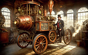 Steampunk - A new way to travel Photograph by Mike Savad Steampunk - A new way to travel Photograph by Mike Savad