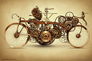 Steampunk Bicycle Plans Digital Art by Ron Weathers Steampunk Bicycle Plans Digital Art by Ron Weathers