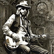 Stempunk Tom Petty 1 Digital Art by Mark Miller