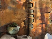 Still Life With Green Pot and Unusual Wall Digital Art by Eris And AI Still Life With Green Pot and Unusual Wall Digital Art by Eris And AI