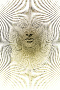 Stone Lady - Sculpture, digitally alienated  Digital Art by Eva-Maria Di Bella