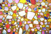 Stones in gold 3. Painting by Iryna Kastsova