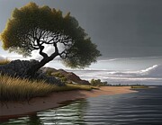Storm Tree Digital Art by Eris And AI Storm Tree Digital Art by Eris And AI