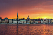 Stormy Sunset over Stockholm Photograph by Karen Smale