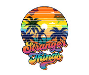Stranger Things Summer Beach Demogorgon  Digital Art by Kirania Finest