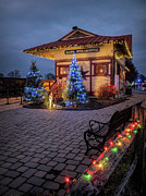 Strasburg Train Station at Christmas Photograph by Kristia Adams