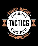 Strategy requires thought tactics require observation Digital Art by Jacob Zelazny