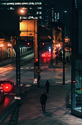 Street Nights Chicago Photograph by Nisah Cheatham
