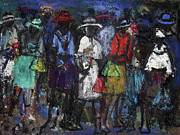 Street Talk Painting by Joe Maseko Street Talk Painting by Joe Maseko