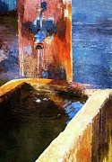 Street water fountain, Alsace Photograph by Tatiana Travelways