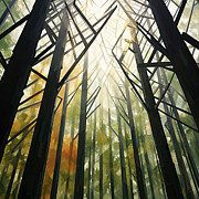 Structure in Nature -Structure Art Painting by Lourry Legarde