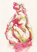 Studio Nude IV Painting by Roxanne Dyer