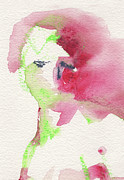 Studio Nude V Detail Painting by Roxanne Dyer