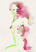 Studio Nude V Painting by Roxanne Dyer
