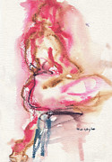 Studio Nude VI Painting by Roxanne Dyer