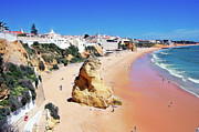 Stunning beach in Albufeira during summer, Algarve region, Portugal Photograph by Stuart Chard Stunning beach in Albufeira during summer, Algarve region, Portugal Photograph by Stuart Chard