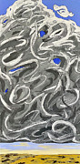 Substantial Clouds Painting by Wendy Golden