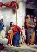 Suffer the Children Painting by Carl Bloch