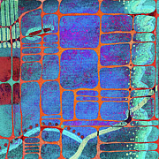 SULTRY NIGHT Abstract In Blue Digital Art by Lynnie Lang