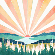 Summer Sunset Digital Art by Spacefrog Designs