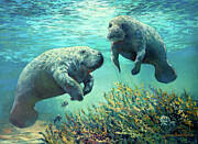 Sunbathers Painting by Laurie Snow Hein