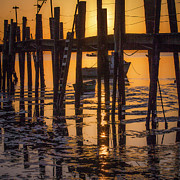 Sunrise at China Camp pier Photograph by Donald Kinney