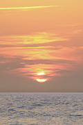 Sunrise Cloud Layers Over the Ocean Photograph by Matthew DeGrushe