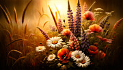 Sunrise Garden Splendor Digital Art by Allen Nice-Webb Sunrise Garden Splendor Digital Art by Allen Nice-Webb